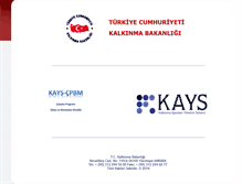 Tablet Screenshot of kays.dpt.gov.tr
